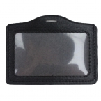 Bessie皮革橫式工卡套 BS-ZJK206 黑色-4