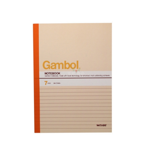 渡邊Gambo 軟抄本筆記本 記事本橫格本G5807 A5/...