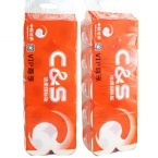 潔柔國際版CS卷紙JJ155-01 三層 120g (橙色包裝) 6條/包-4