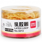 得力3213乳膠圈(100g/筒)