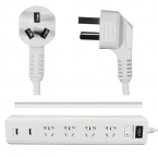 寶克插座四位一開K614UK  （帶雙USB）3m-5