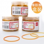 得力3215橡皮筋(黃)(100g/筒)