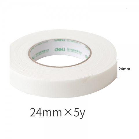 得力30412EVA泡棉雙面膠帶2.5mm*24mm*5y