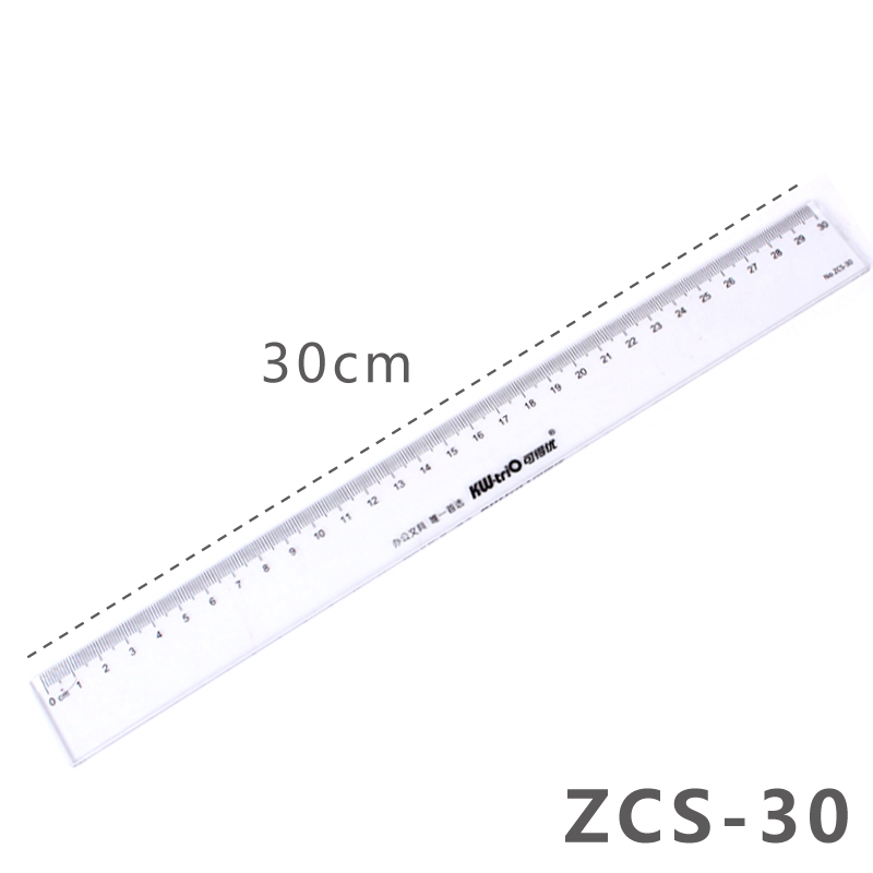KW(可得優(yōu)) 透明塑料直尺 ZCS-30 30cm