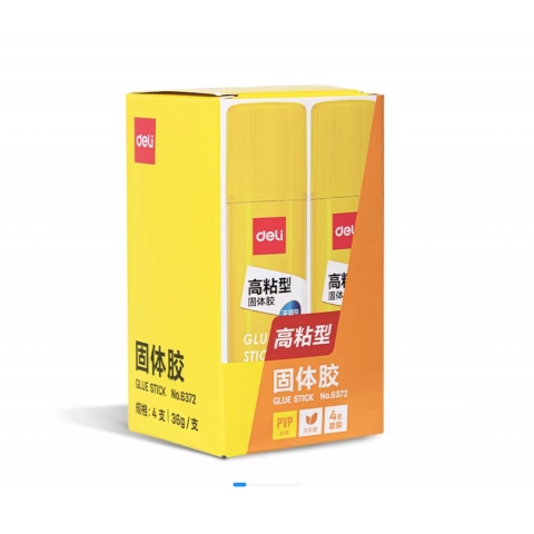 得力PVP固體膠6372  36g  4支/盒-6